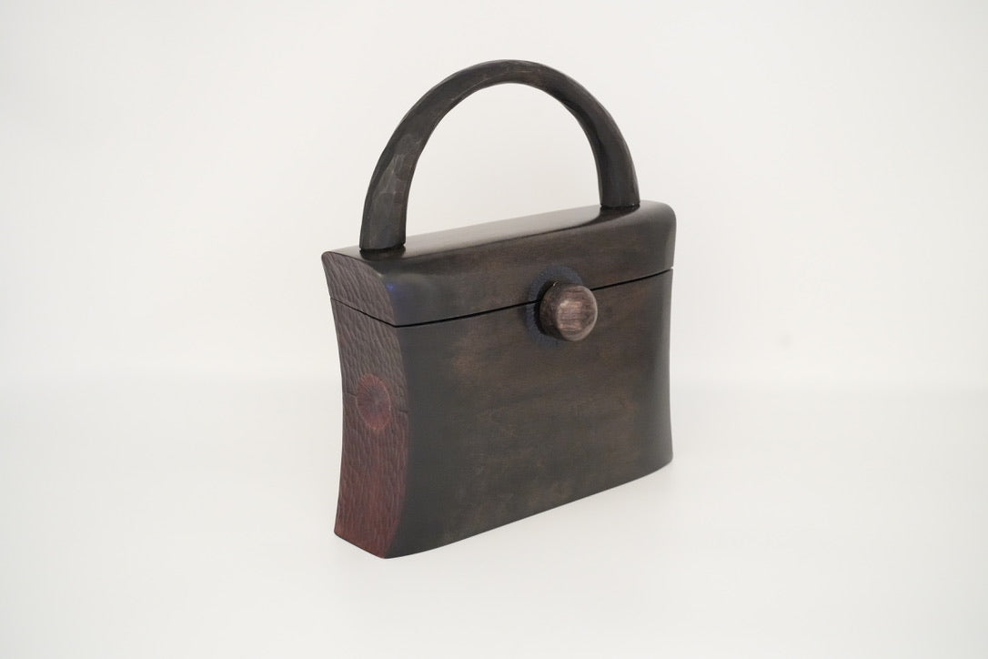 樹の鞄 　チャコール＆　/The Wooden Bag - Charcoal &