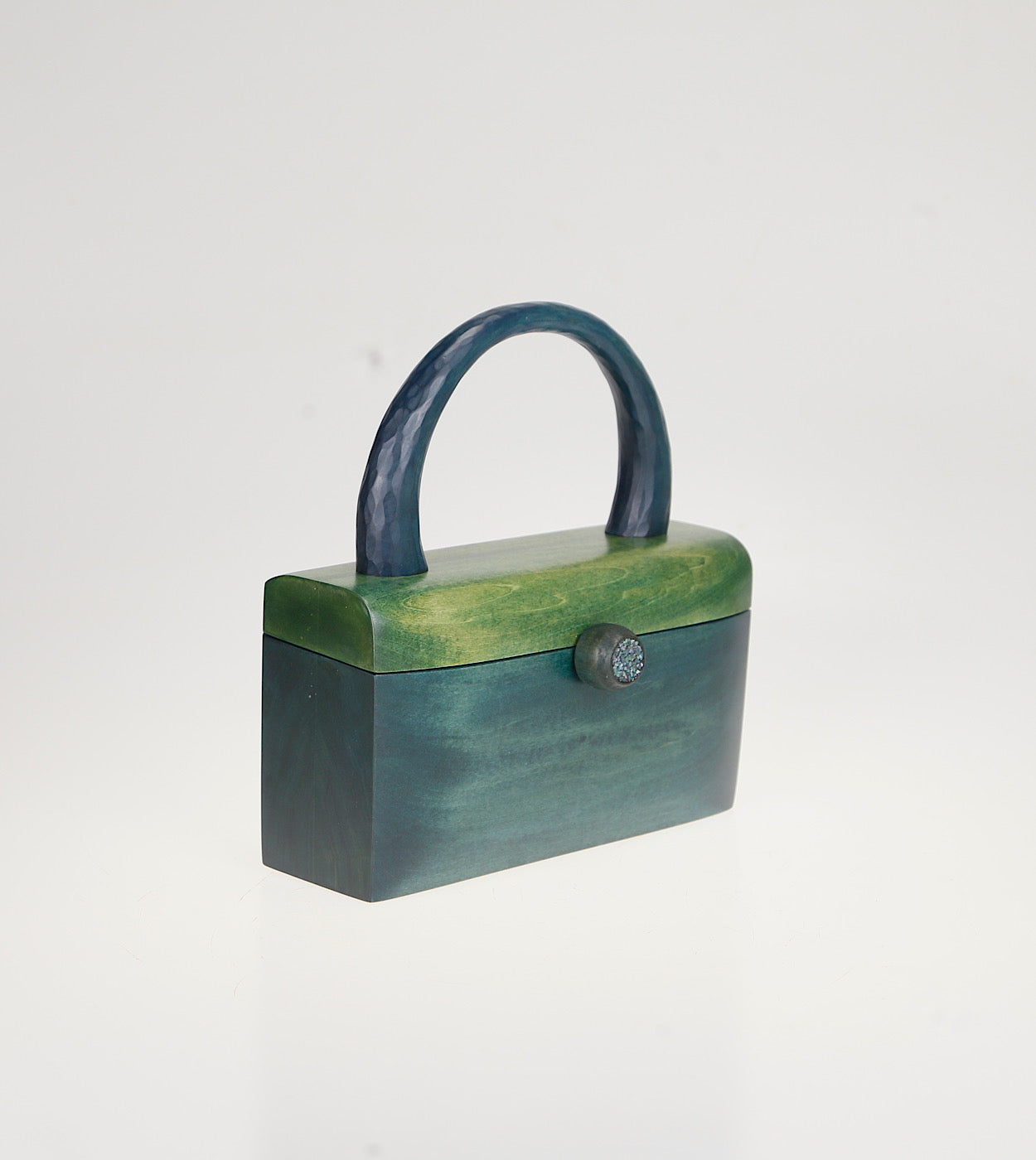樹の鞄 　peacock green & shell