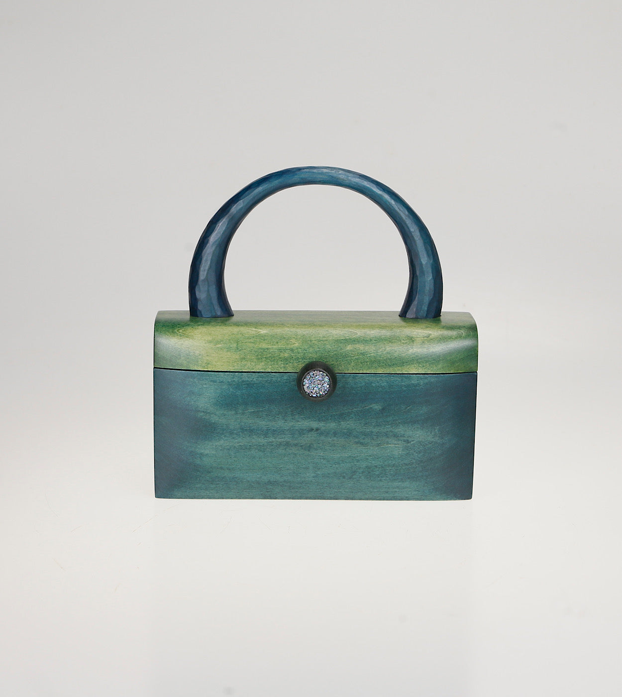 樹の鞄 　peacock green & shell