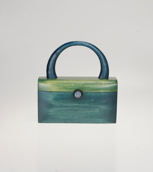 樹の鞄 　peacock green & shell